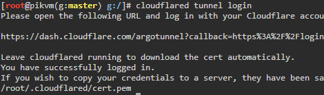 cf login