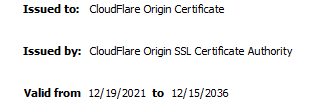 CF Signed Cert