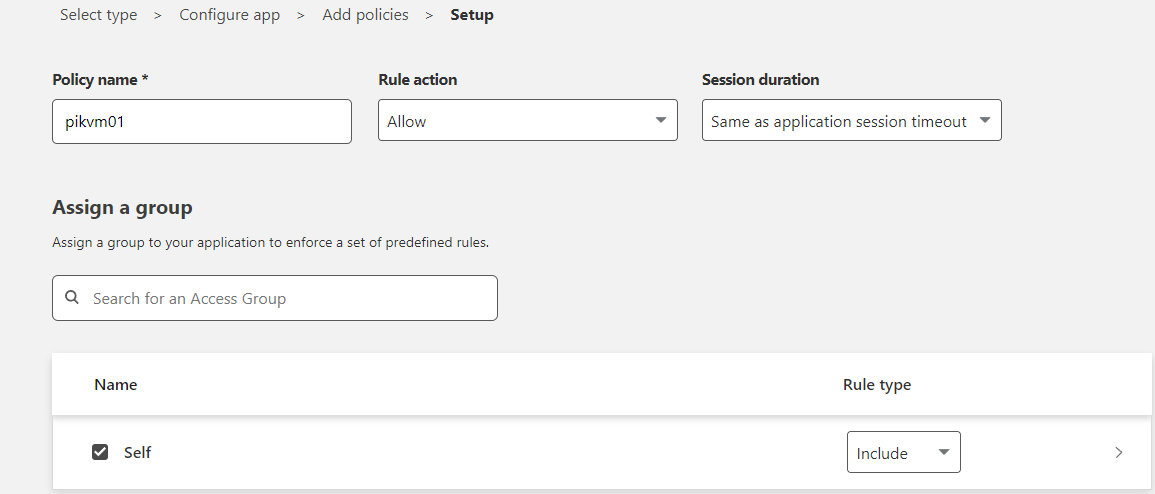 access policy