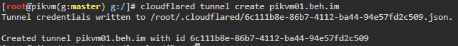 cf tunnel create